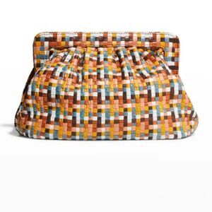 Cleobella Rocco Multicolor Woven Clutch Bag